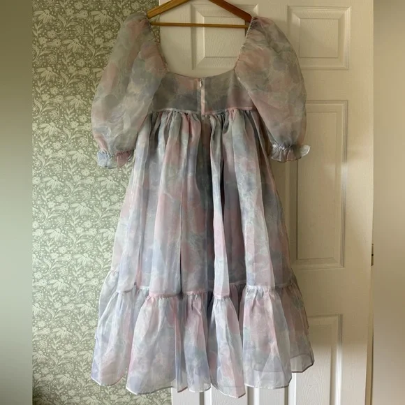 Selkie Dreamy Pastel Puff Sleeve Dress - Picture 4 of 4